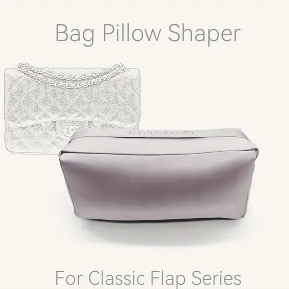 CHANEL LUX SILK PILLOW STORAGE SHAPER FOR FLAP BAGS MINI SMALL MEDIUM JUMBO NEW - Picture 2 of 10